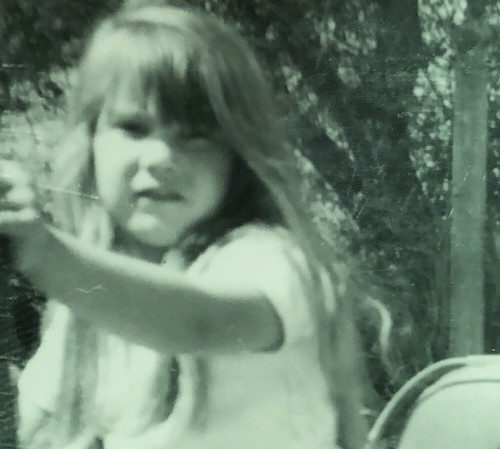 old photo of girl from farmhouse history archives