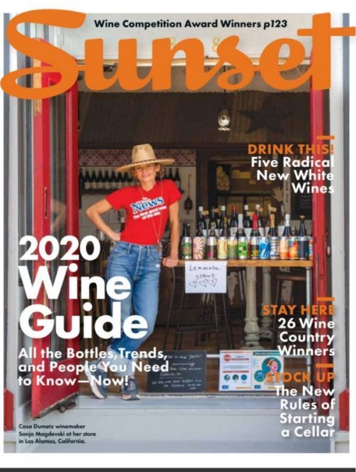 Sunset Magazine Cover: 2020 Wine Guide, Farmhouse Feature