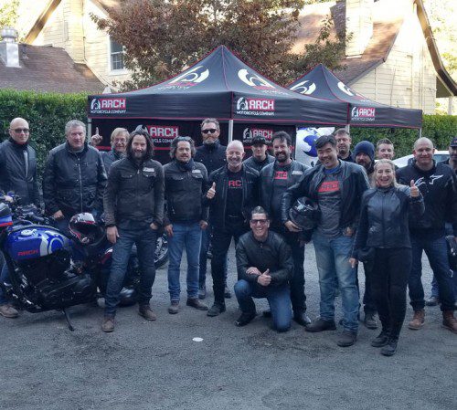 Arch Motorcycles group at an event