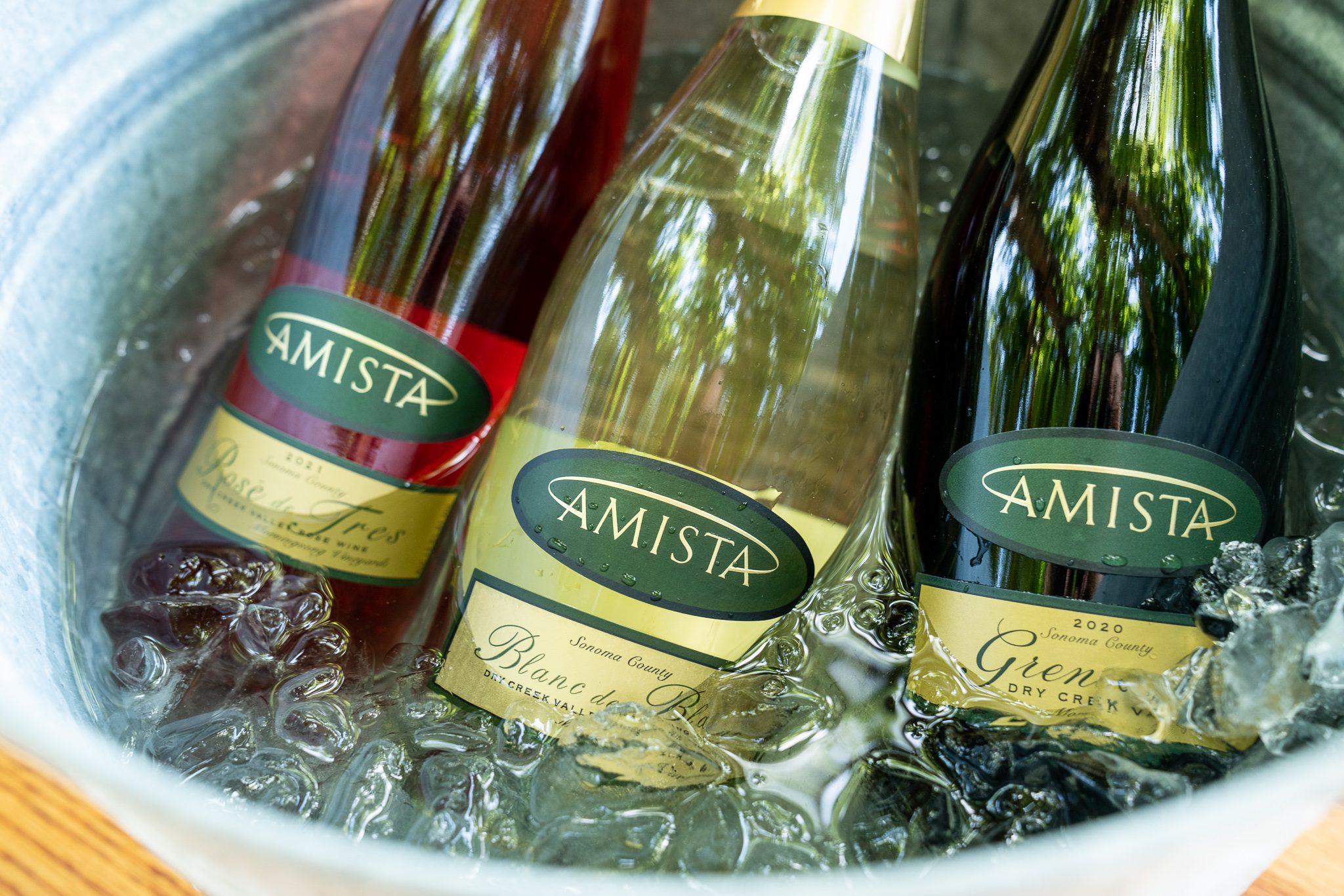 Amista Vineyards sparkling wine, 3 bottles